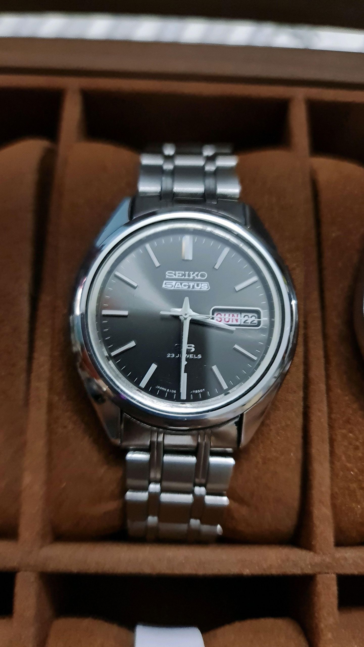 SEIKO 5 FIVE ACTUS SS 6106 7480 セイコー 自動巻 セイコー5アクタス「6106-7480」のレビュー!着用感・デザイン