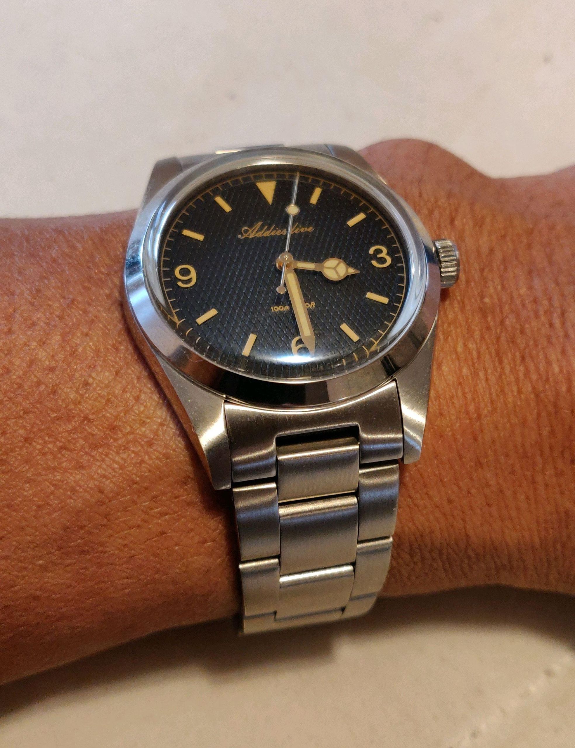 AddiesDive AD2096 Homage to The Rolex 6350 Honeycomb Explorer