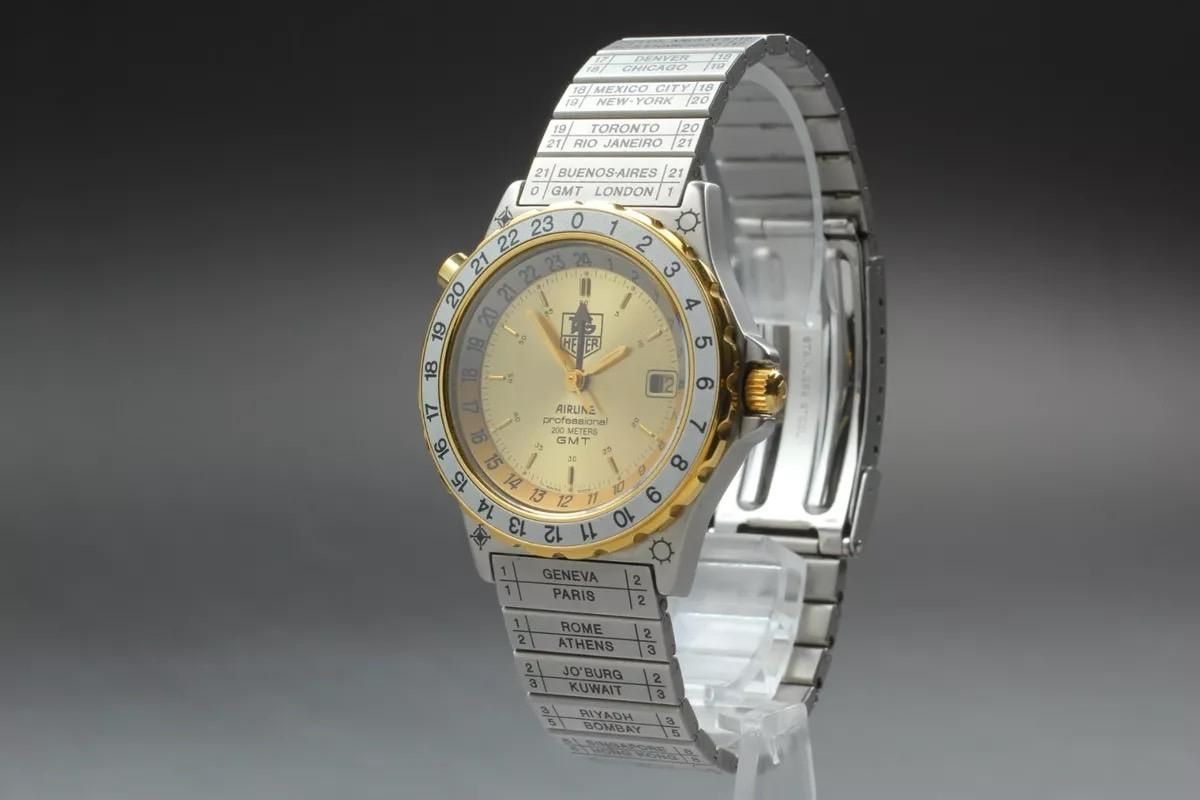 激レア !TAG HEUERタグホイヤー プロフェッショナル AIRLINE GMT 