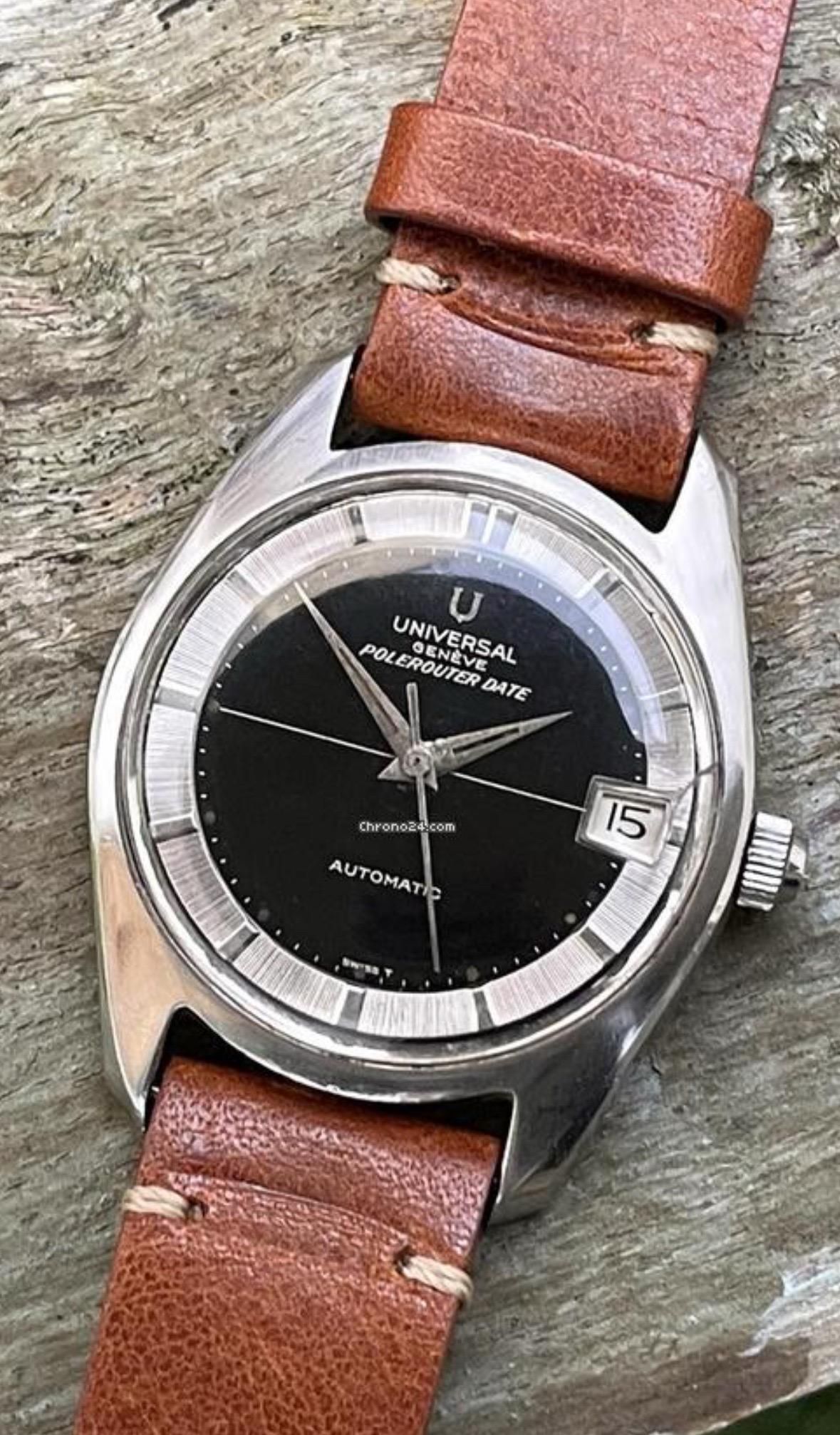 Pont NOS Polerouter Pont/bridge Doré Universal Genève Micro Rotor Calibre 2.67 - Neuf Avec étiquettes, Pour Polerouter Pont Montre Universal Genève Neuf