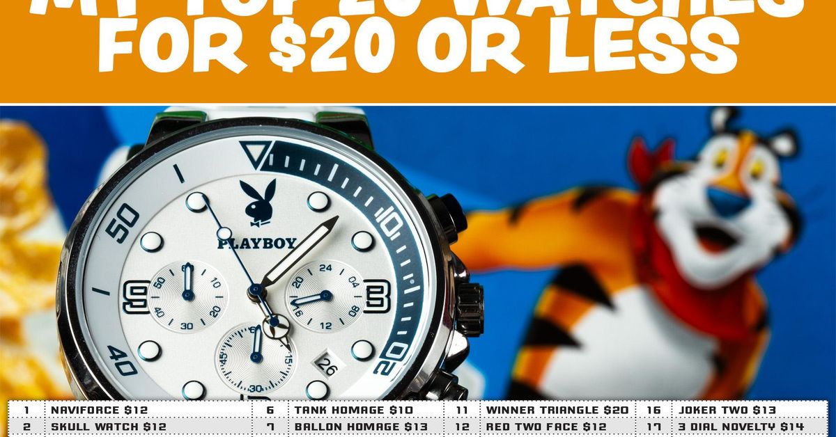 Note Less Watch My Top 20 Watches for $20 or Less | WatchCrunch