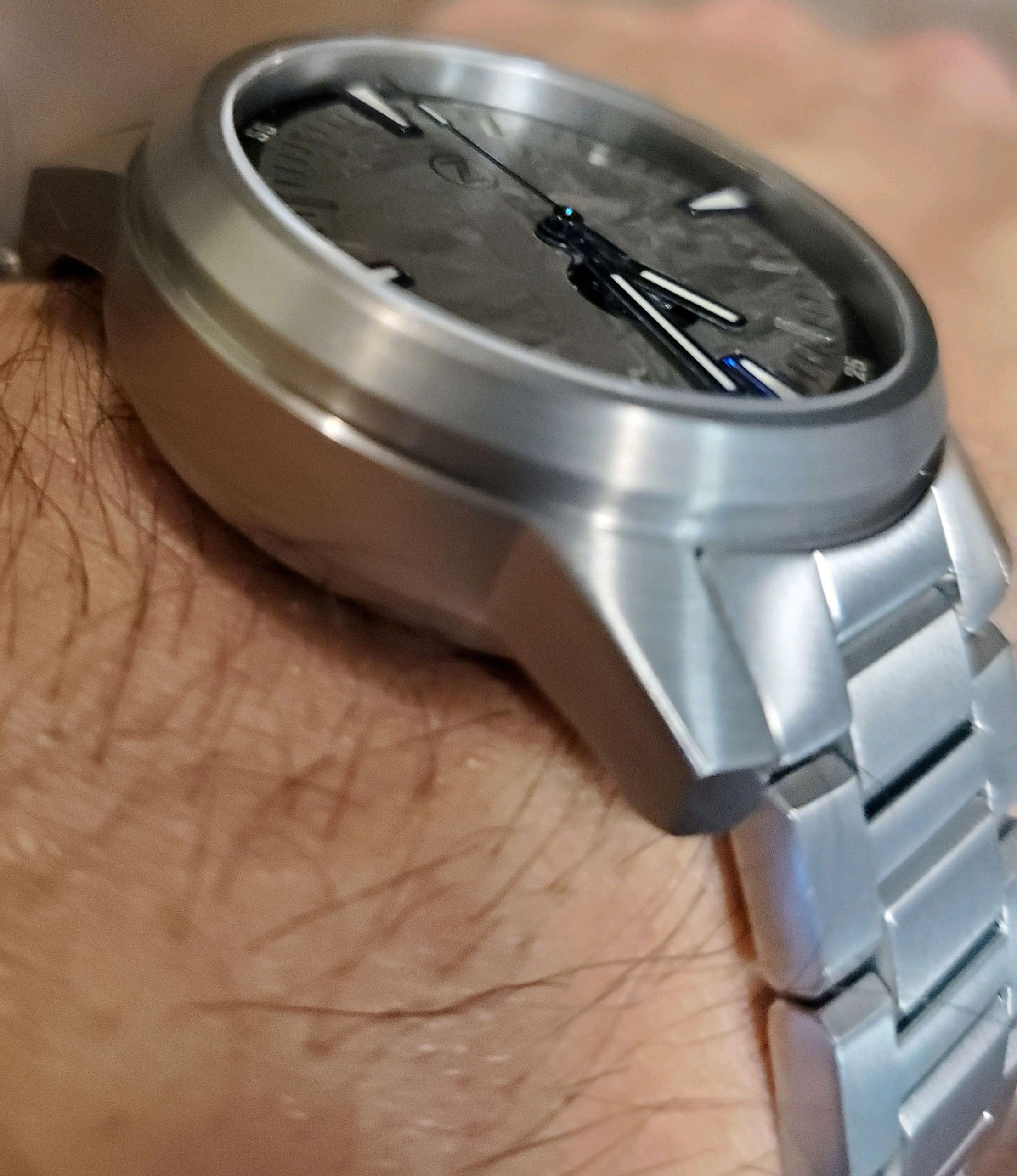 シルバーシラーオーロラクォーツ❣️16cm NWA🚨 Zelos Aurora meteorite moonphase titanium | WatchCrunch