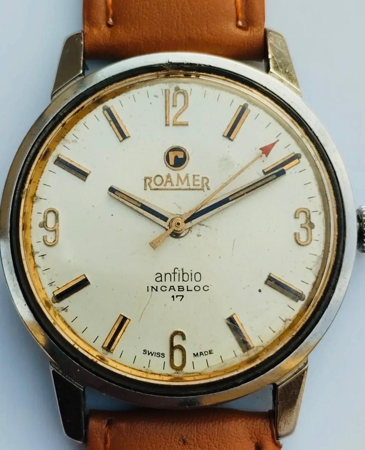 e*n様 ROAMER anfibio C-line case Vintage Pitfall Roamer Anfibio | WatchCrunch