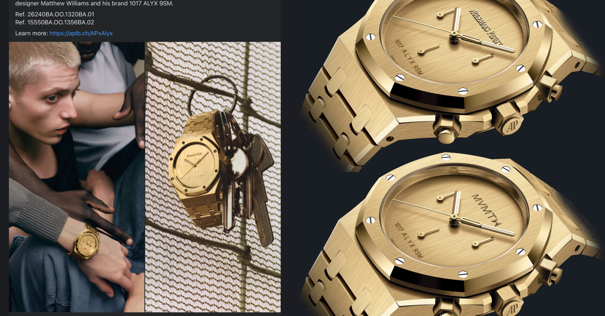 Has AP stopped caring? Minimal Royal Oak 1017 ALYX 9SM collab | WatchCrunch
