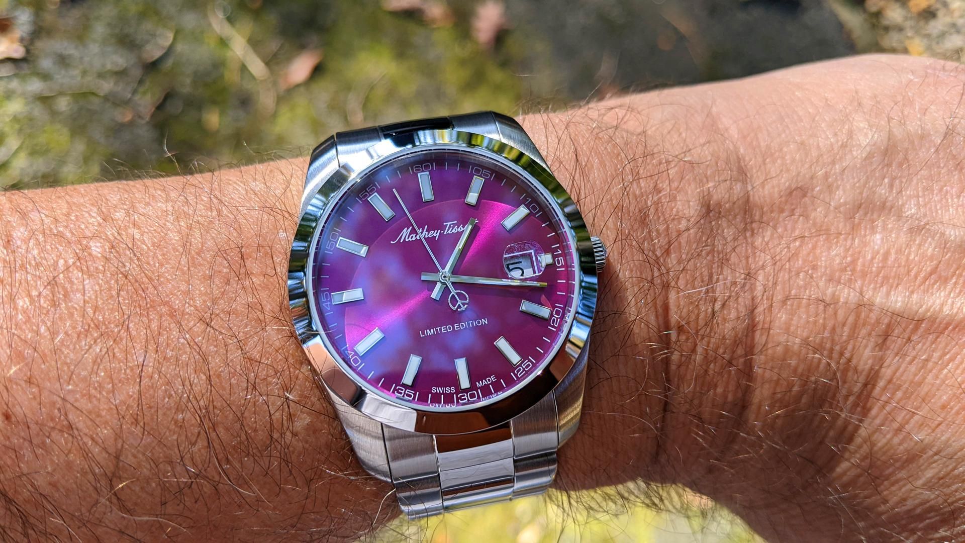 NWT Mathey-Tissot Mathy I LE Quartz Purple Dial Men\'s Watch Purple ? Mathey Tissot ?Model: D710APU ?Case size: 26mm  main image 3