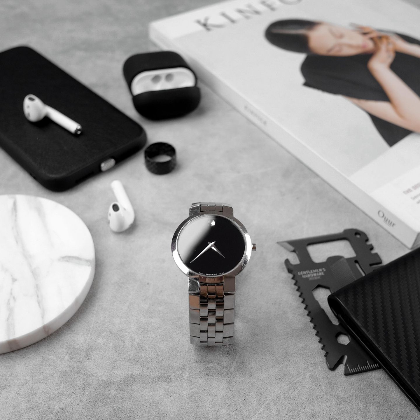 趣味・スポーツ・実用 MOVADO HISTORY Movado Men's Men's Museum Sport Watch in Stainless Steel and