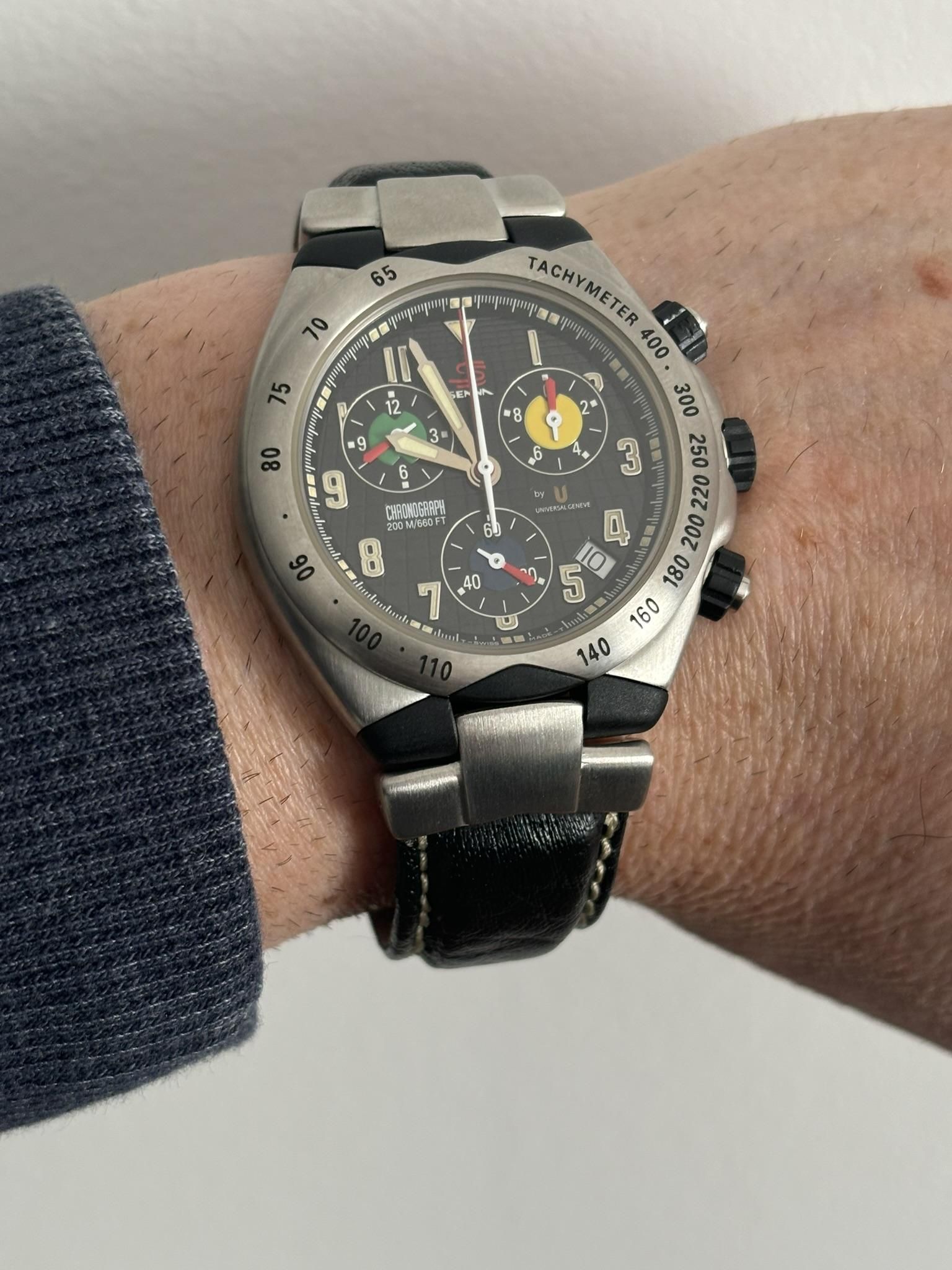 The Universal Genève Senna 41 - new old stock! | WatchCrunch