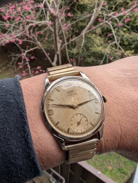 Enicar Antimagnetic Sunburst Dial