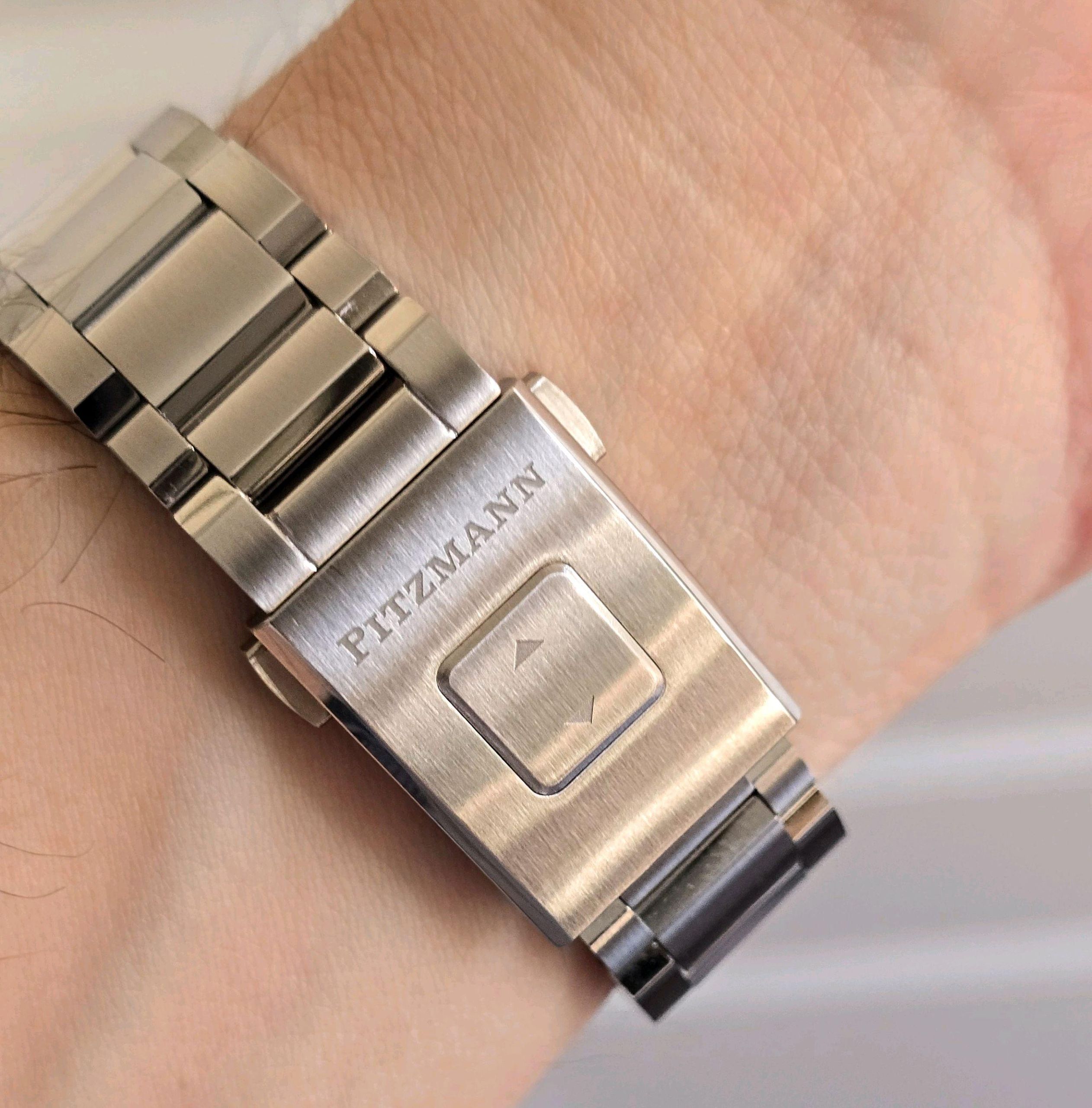 Pitzmann III Chronograph, Salmon Dial | WatchCrunch