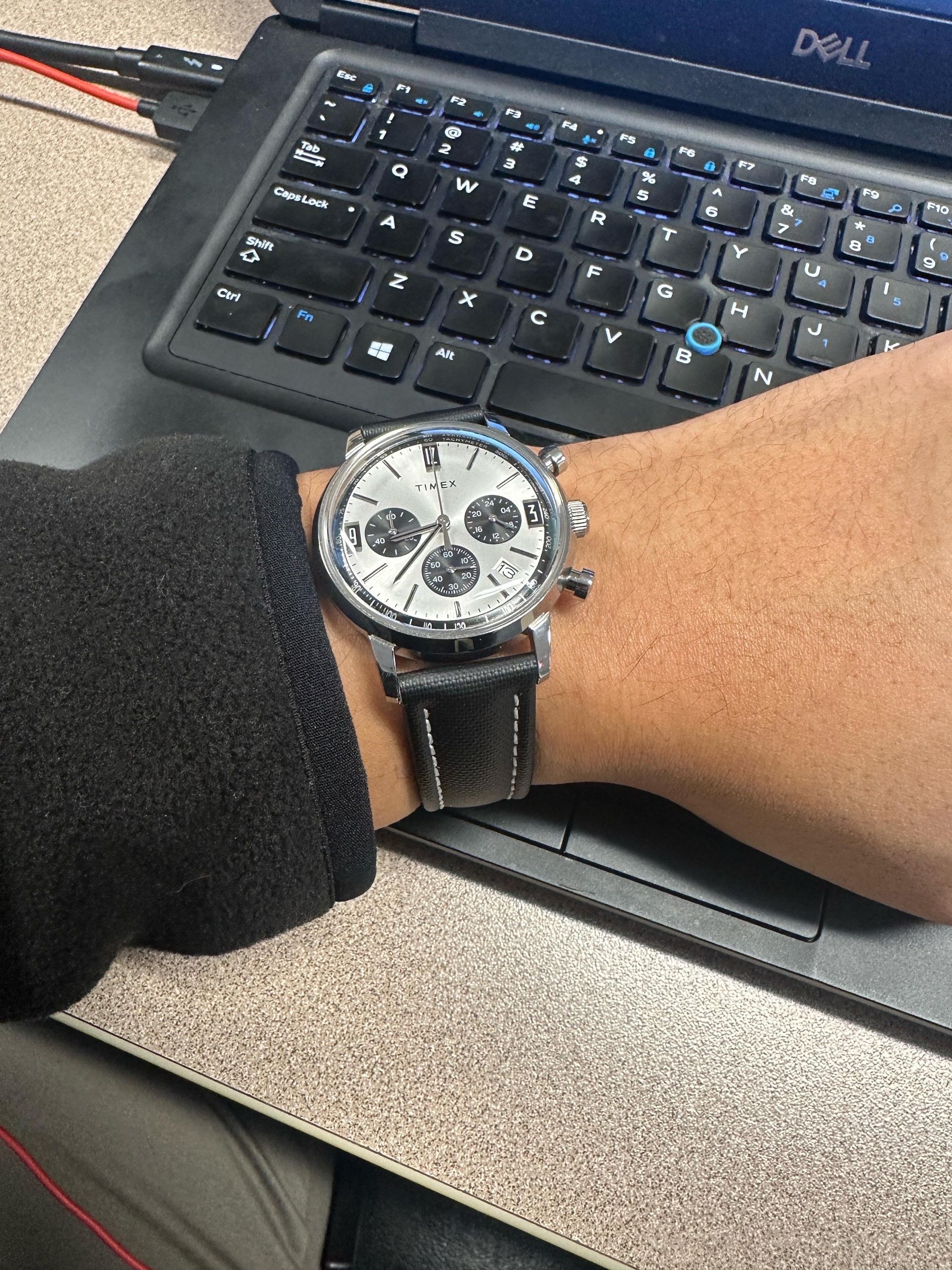 Timex Panda Collection Timex Marlin Chronograph Panda | WatchCrunch