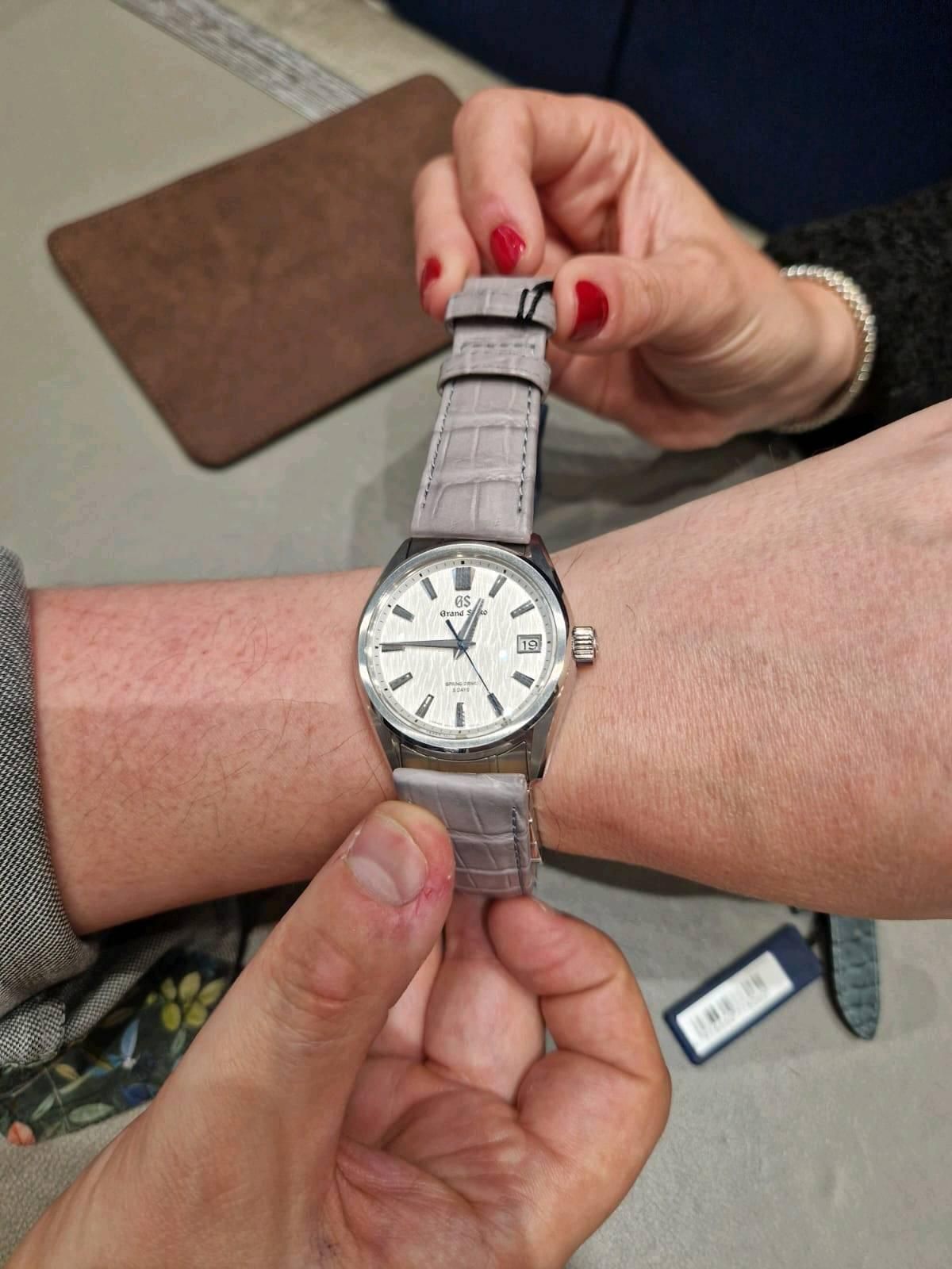Official Grand Seiko straps for White Birch. | WatchCrunch