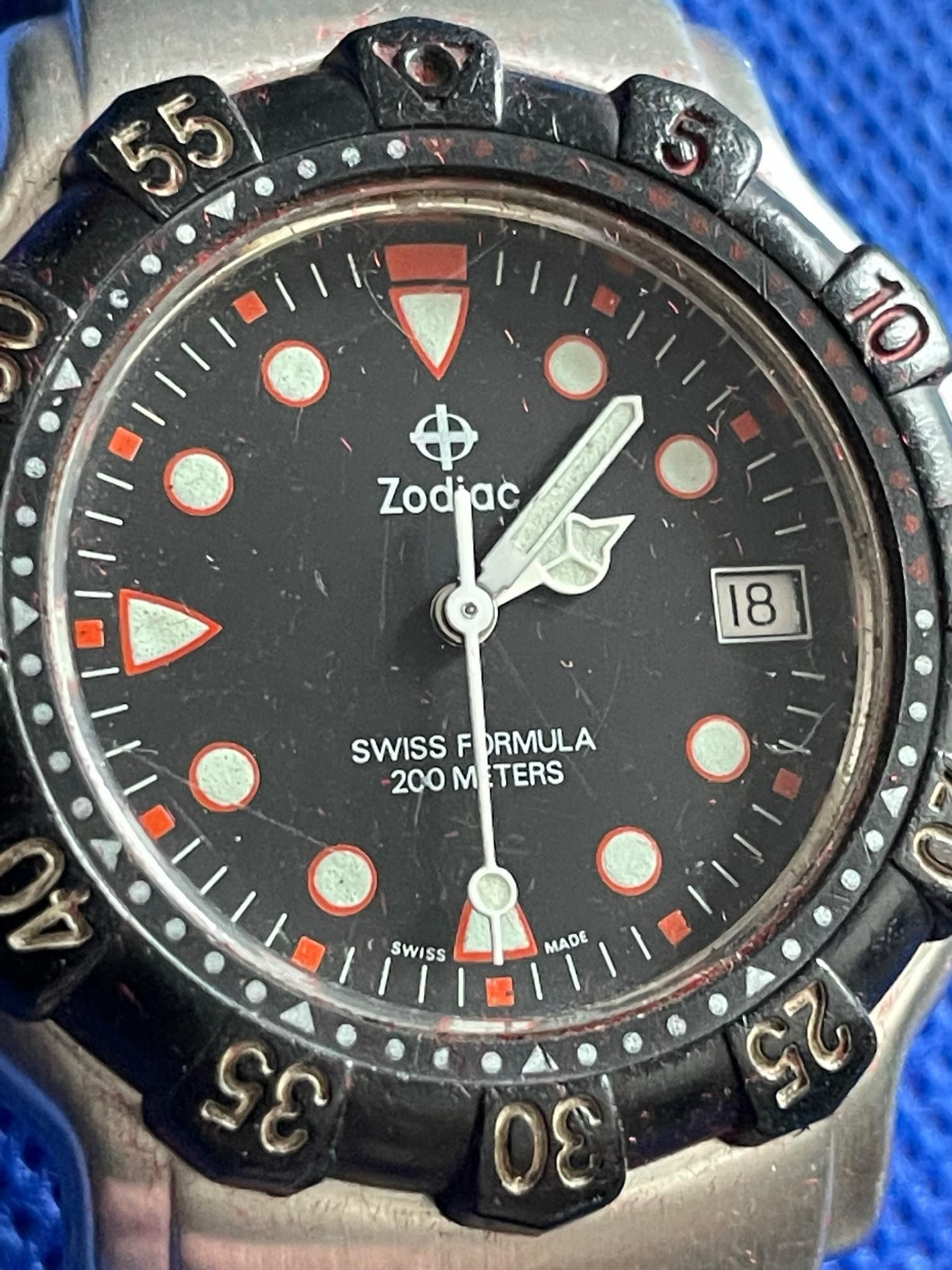 Umer様用B064 Zodiac Swiss Formula 200m 腕時計 ZODIAC SWISS FORMULA QUARTZ REF. 713.83.64 200M DIVER, BLUE