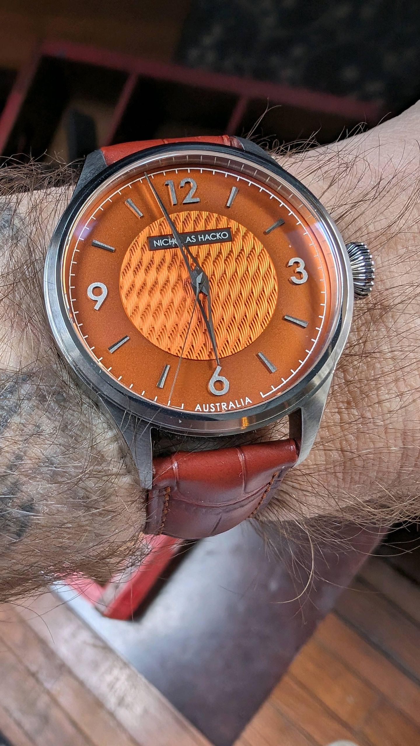 NWA - Nicholas Hacko MKII orange dial | WatchCrunch