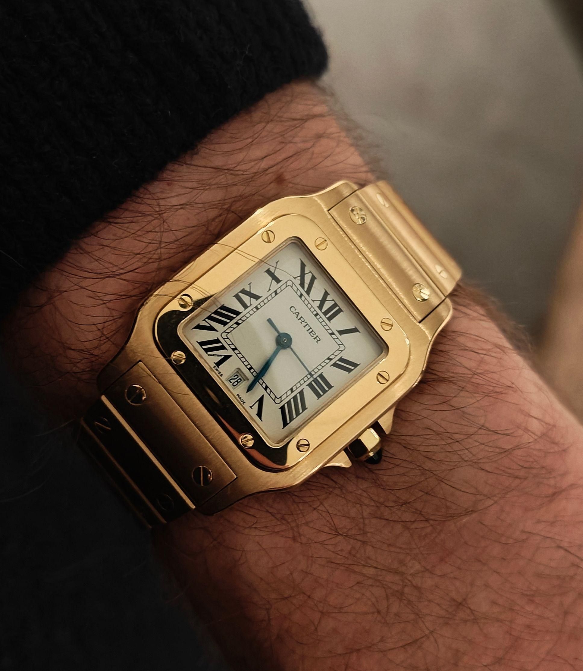 My Cartier Santos M - White Dial. Just class | WatchCrunch