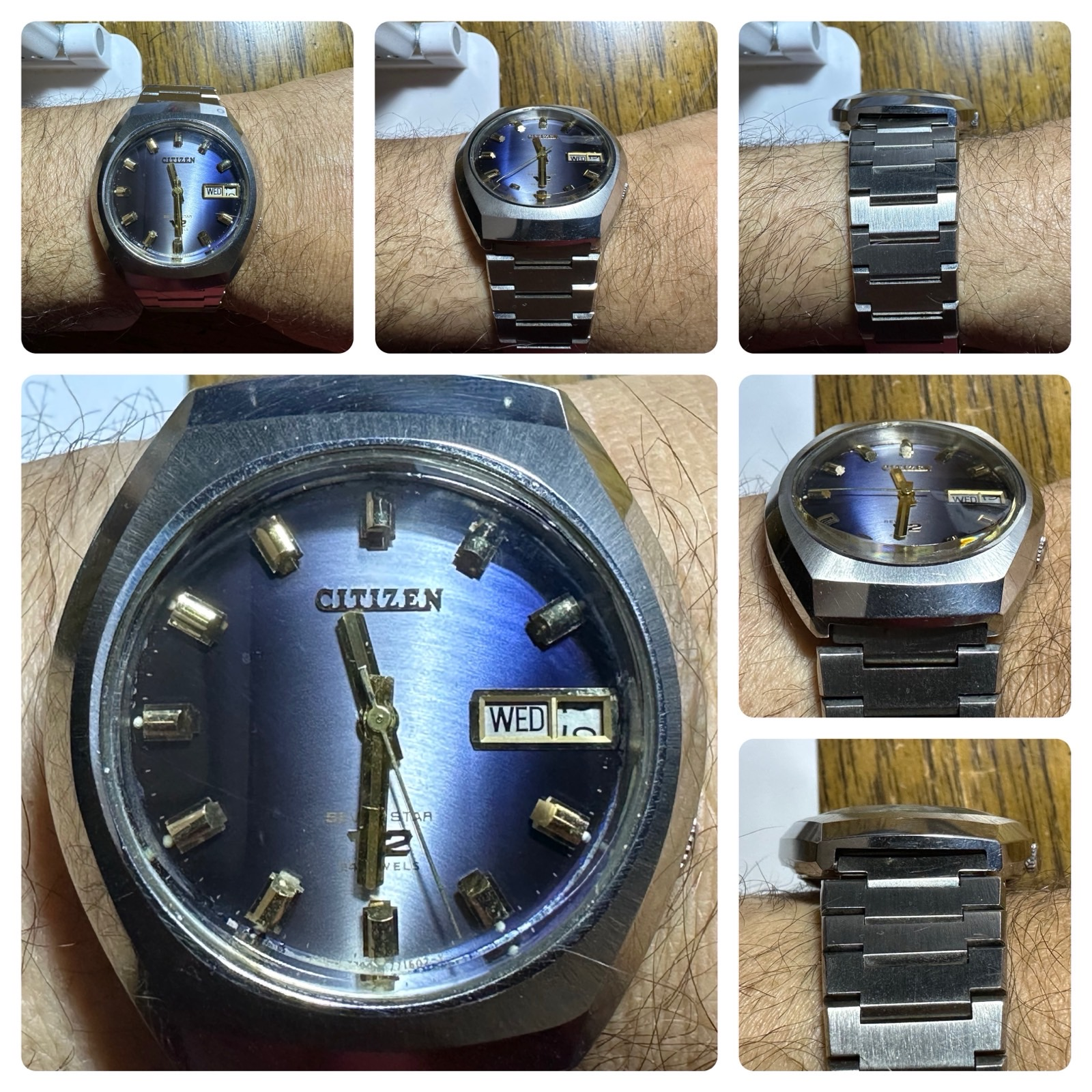 1973 Citizen Seven Star V2 Automatic - Silver-tone/Blue