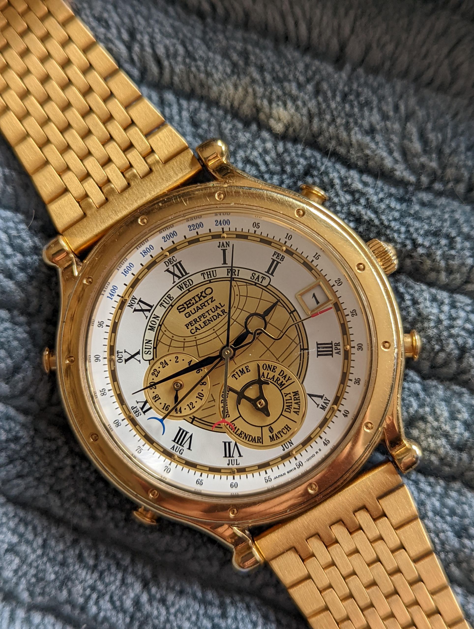 激レア 稼動品 90年代 SEIKO perpetual calendar 激レア 稼動品 90年代