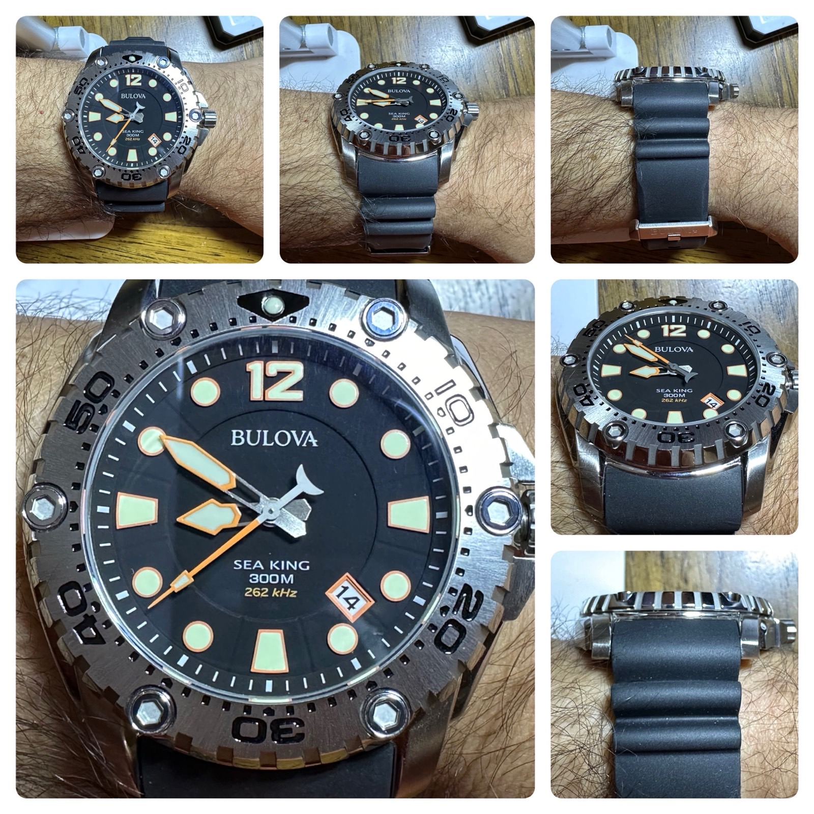 Bulova Sea King Professional Dive Analog Quartz - Black Dial